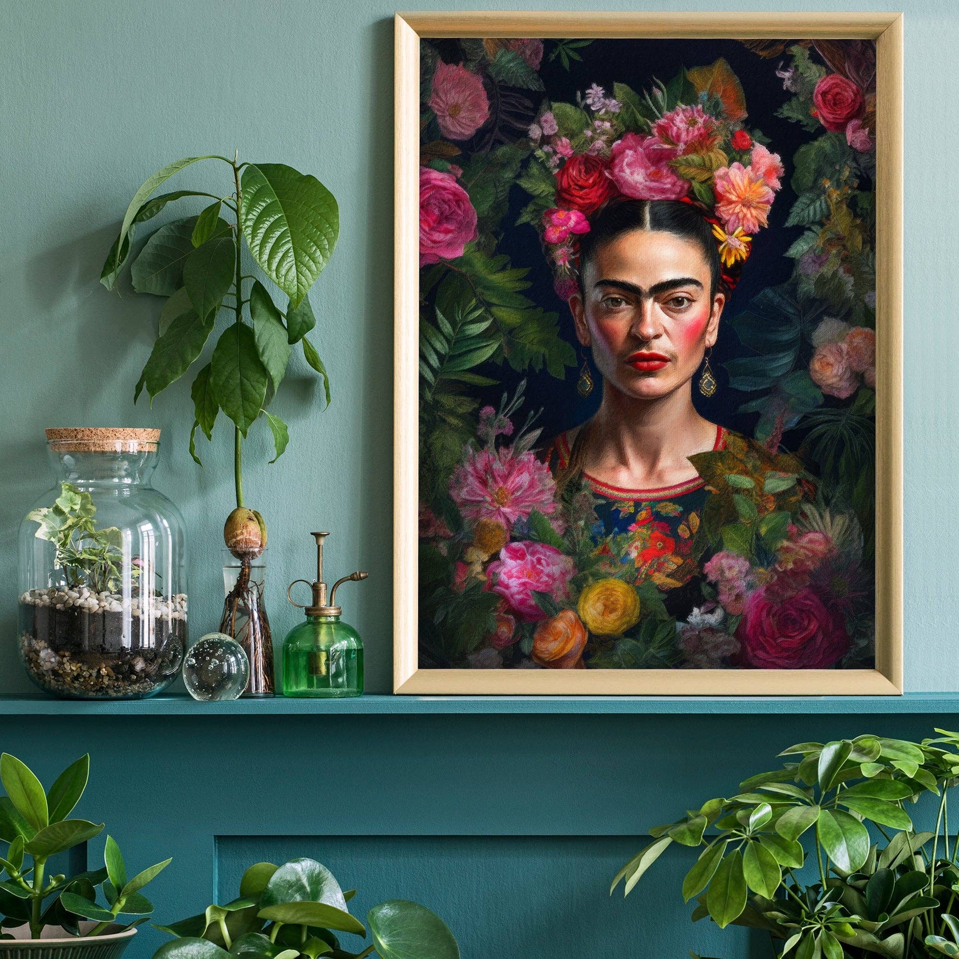 Frida Kahlo Roses Print