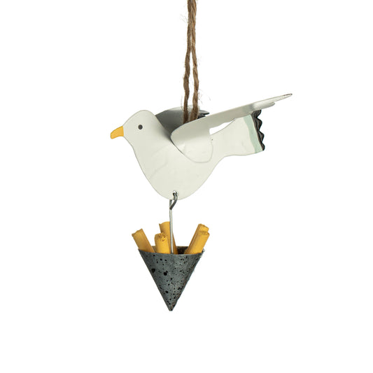 Hanging seagull ornament