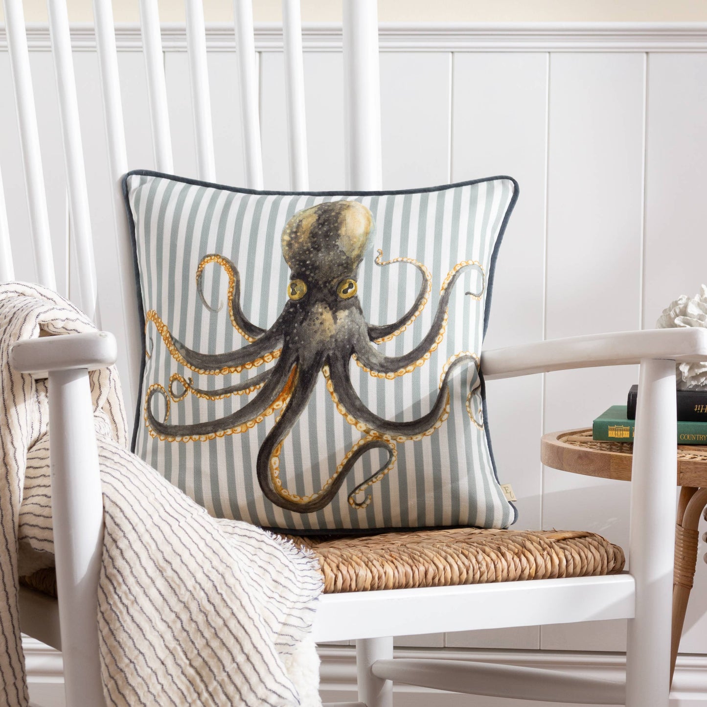 Octopus Striped Cushion