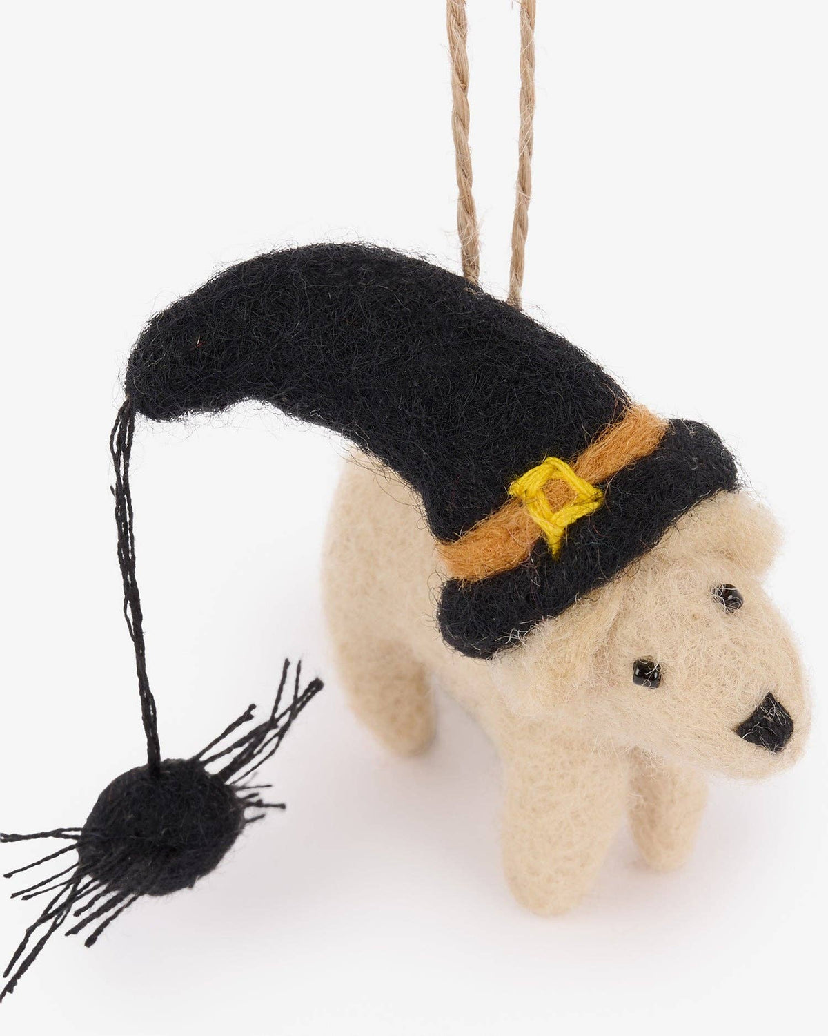 Winnie the Halloween Witch Felt Bauble