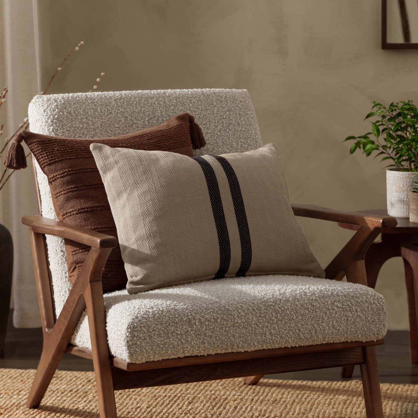 Benton Cotton Cushion Natural