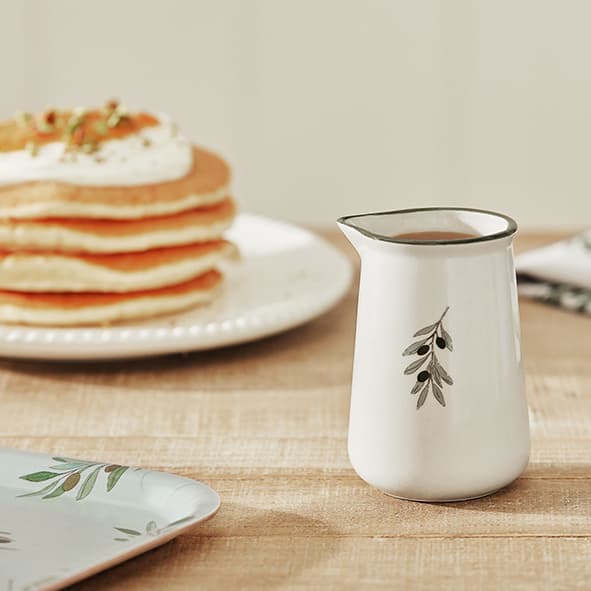 Olive Mini Stoneware Jug