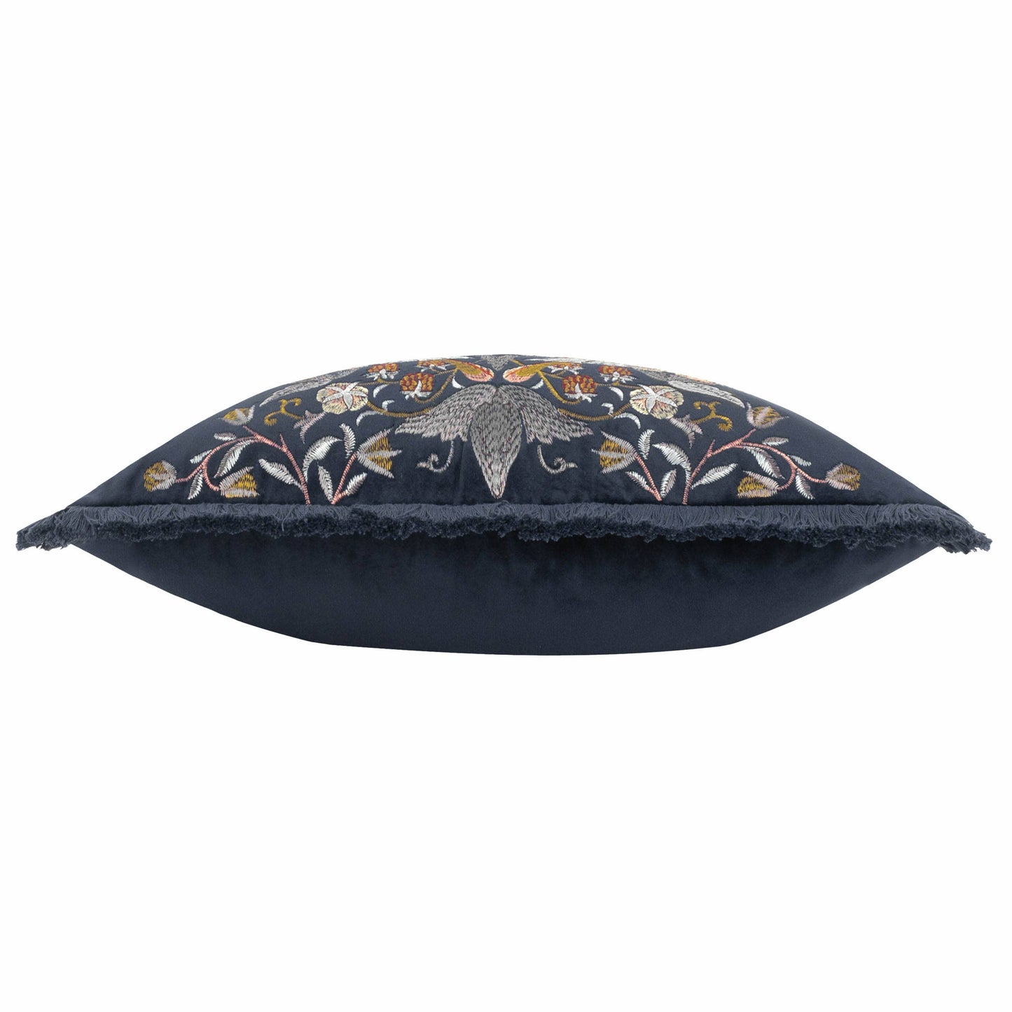 Strawberry Thief Embroidered Velvet Cushion cover (Cover only)